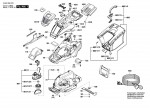 Bosch 3 600 HB9 071 UniversalRotak 460 Lawnmower 240 V / GB Spare Parts UniversalRotak460